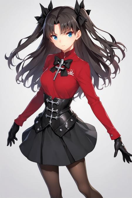 30072-2280462310-1girl,solo,tohsaka rin,red shirt,cross,long hair,skirt,shirt,white background,gloves,black skirt,necklace,jewelry,simple backgro.png